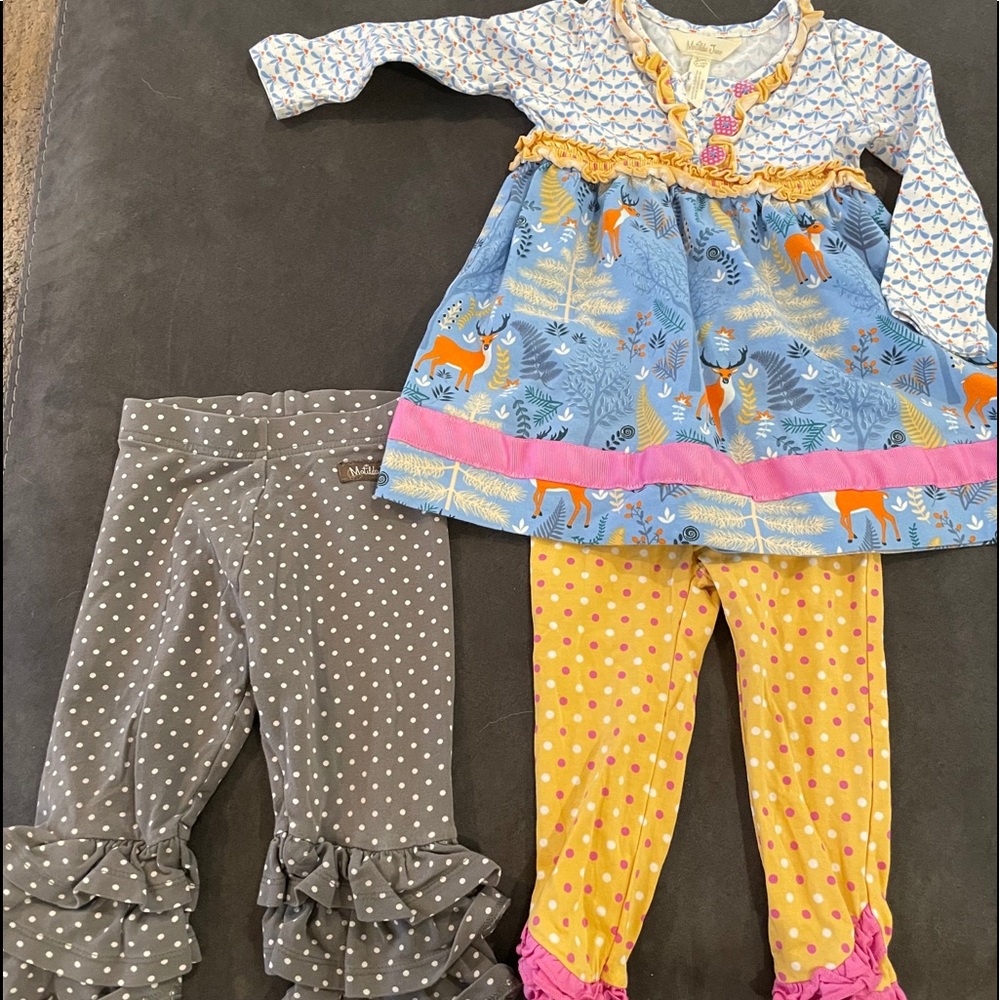 Matilda Jane set and ruffle bottoms pants-12-18m